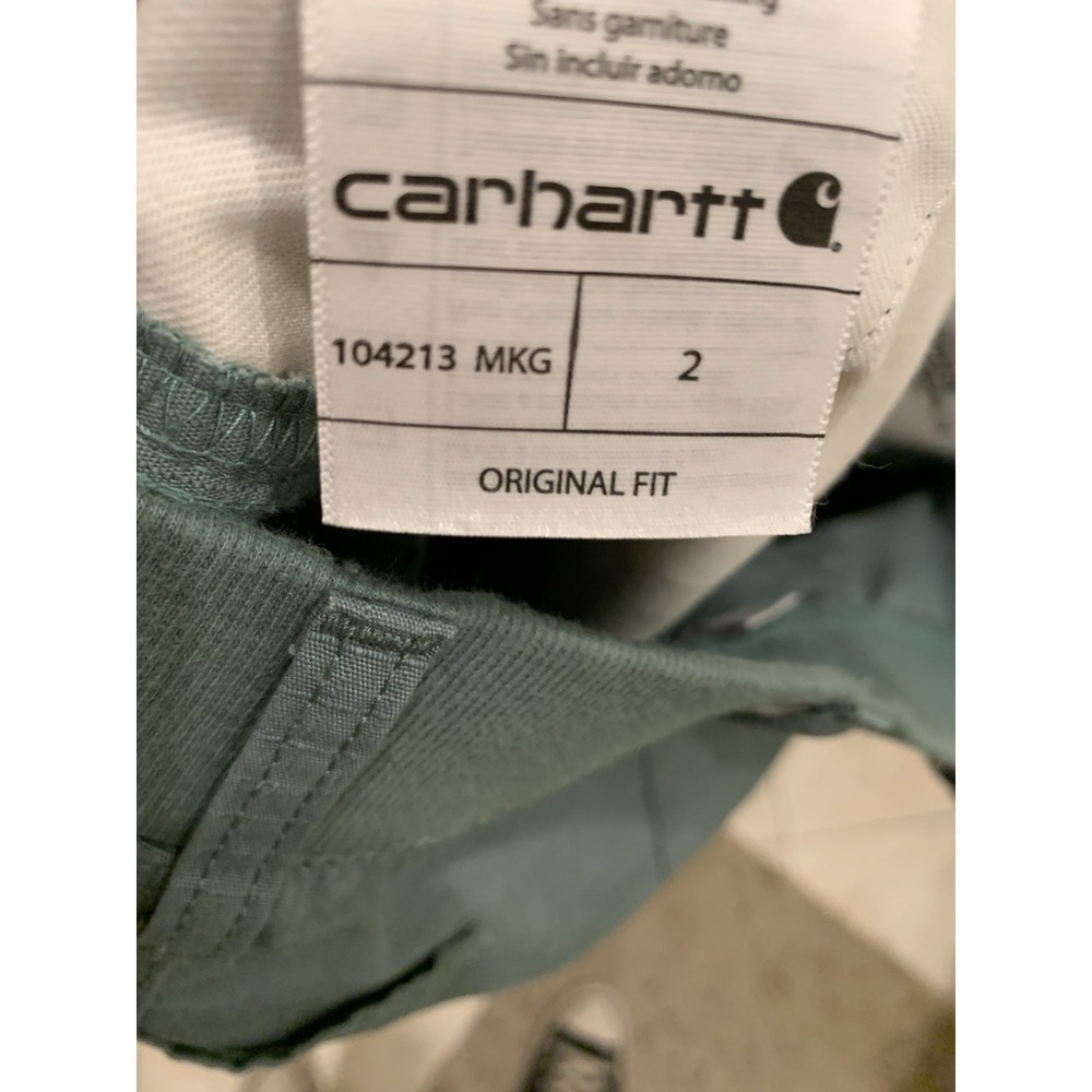 Carhartt Women's Force Loose Fit Work Shorts Teal Green Womens Size 2 - Picture 4 of 7